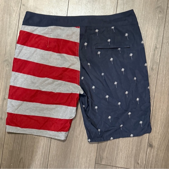 Travis Mathew Flag Americana Brilliance Board Shorts - Picture 7 of 8